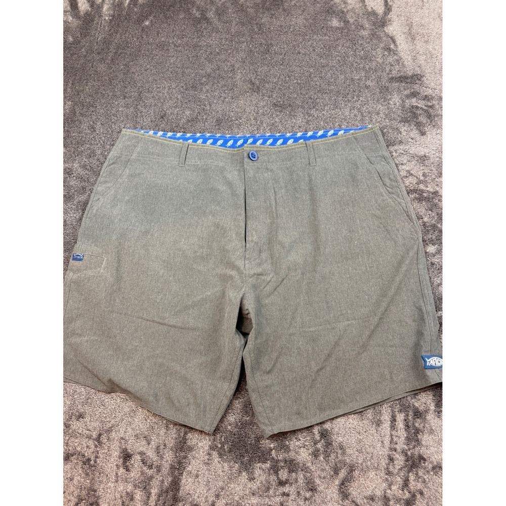 AFTCO Mens Grey Fishing Shorts Size 40 Technical‎ Quick Dry Plier Pocket AFTECH